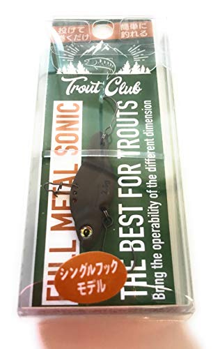 FLASH UNION(フラッシュユニオン) (Flash Union) トラウトクラブ フルメタルソニック シングルフックモデル 2.5g #025 チョコ