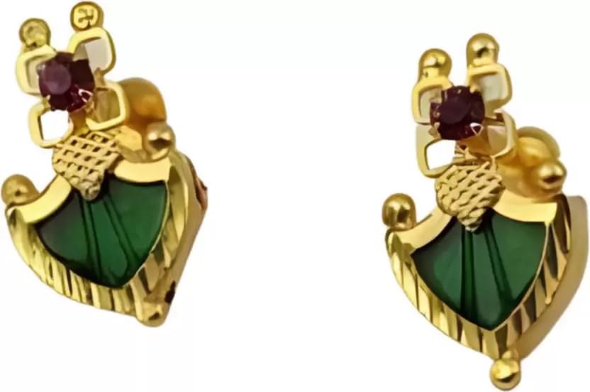 See full amazon price history chart for Zizer Traditional Kerala Palakka Studs - Micro Gold Plated Earrings for Timeless Elegance – Jewellery for women (Green) Zizer Traditional Kerala Palakka Studs - Micro Gold Plated Earrings for Timeless Elegance – Jewellery for women (Green) (B0CLYPSL95) Amazon Price History, Amazon Price Tracker