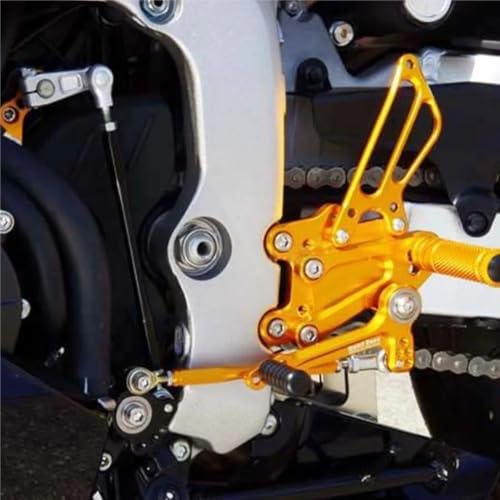 Commandes reculées moto avec pédale réglable pour optimiser la position