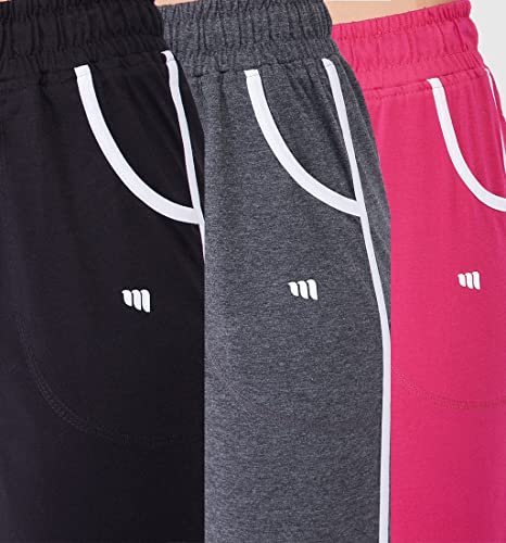 Image of Modeve Women Cotton Blend Pack of 3 Track Pant