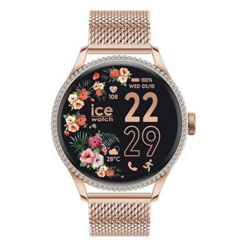 Ice-Watch - ICE smart ST 2.0 Rose-gold Milanese - Montre connectée rose-gold pour femme avec bracelet en acier inoxydable - 025317 (1,2 pouces)