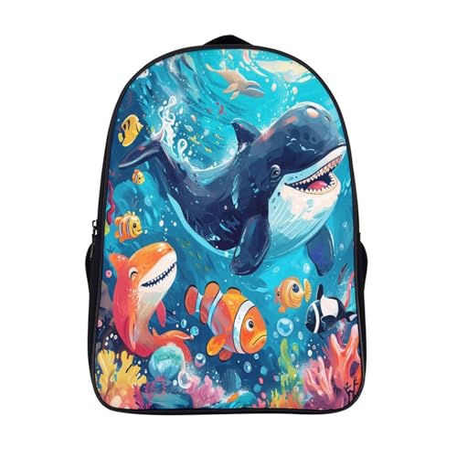 Mochila de animales marinos para el colegio y excursiones infantiles