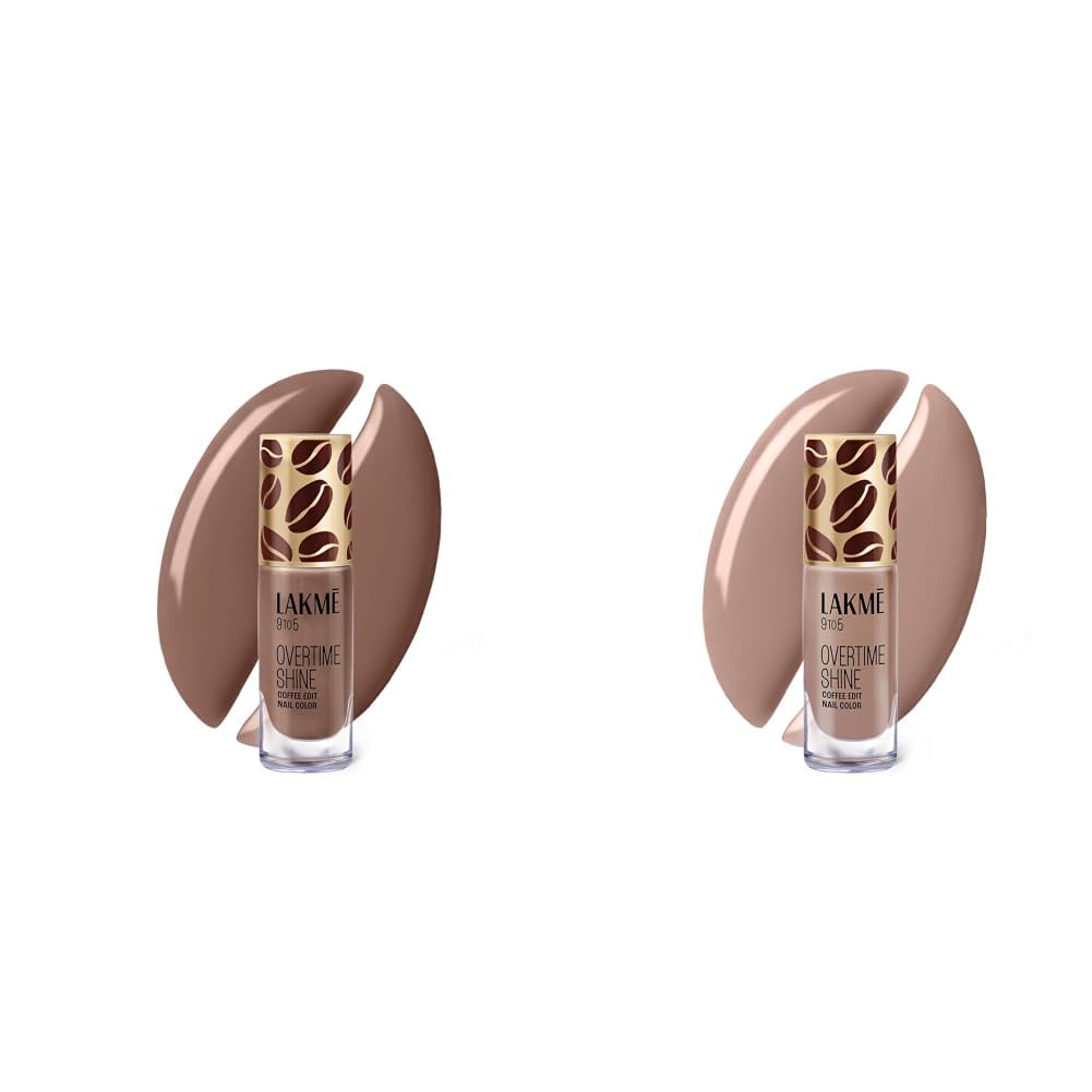 Lakme 9 to 5 Overtime Shine Nail Polish - Coffee Edit-09 Cold Brew 6ml Lakme 9 to 5 Overtime Shine Nail Polish - Coffee Edit-05 Cinnamon Roast 6ml-image-48