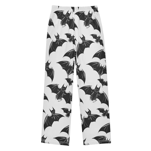 ZZXXB Flying Bat Boys Long Pants Soft Trousers Elastic Waist Kids Lounge Bottoms with Pockets S-XL