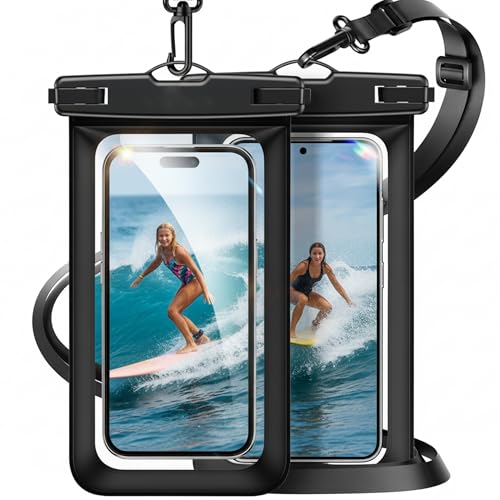 Velvaria Waterproof Phone Case 2 Pack Waterproof Phone Pouch with Neck Strap and Touchscreen for Swimming & Outdoor 7 Compatible with iPhone 17/16/15/14 S24 S25 Ultra