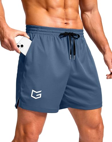 Image of G Gradual Men's Athletic Workout Shorts with Pockets 5 inch /7 inch /9 inch Lightweight Quick Dry Gym Basketball Running Shorts for Men