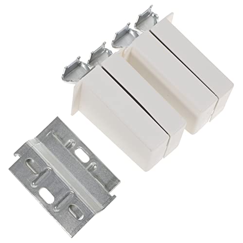 HEMOTON Herrajes Para Gabinetes Cocina y Percha Para Armario Abs y Metal Antioxidante Regulador De Cierre Para Muebles Ajustable 4 Juegos Uso Cocina y Baño