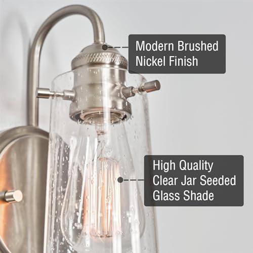 Image of Kira Home Rayne 10 inch Modern Farmhouse Wall Sconce for Bathroom Vanity