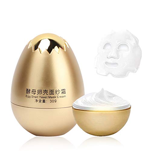 Facial Cream, Egg Shell Yeast Mask Cream Moisturizing Egg Mask Anti Aging Facial Peel Off Mask Remove For Face Moisturizers Facial-Moisturizers Wrinkle Moisturizing Cream
