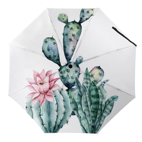 Parapluie pliant chouettes marron robuste contre le vent et la pluie soudaine