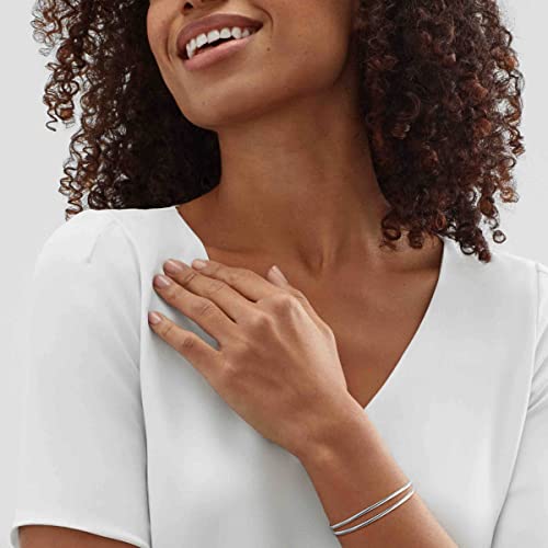 Silpada 'Make It A Double' Cuff Bangle Bracelet In Sterling Silver, 7.5" #TOP2
