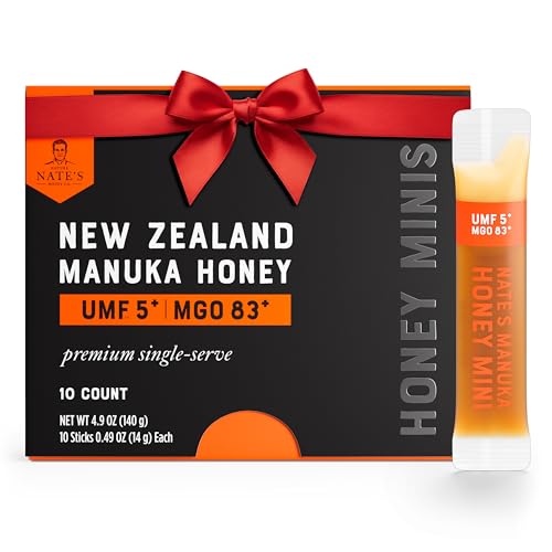 Nate's Manuka Honey Minis - 10 count Single-serve, Pure Manuka
