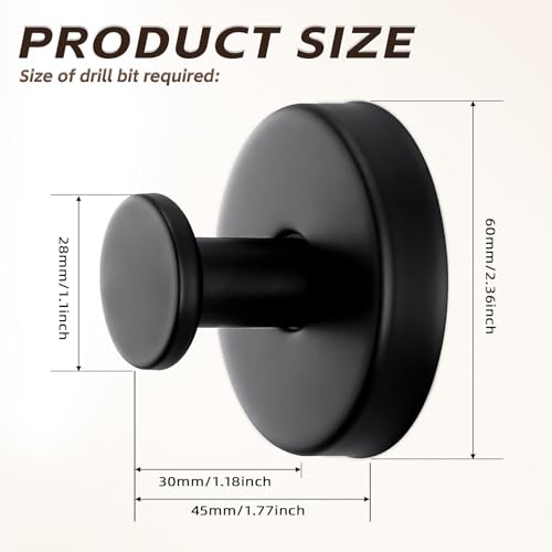 Supopular Suction Cup Hooks for Shower,Stainless Steel Towel Hooks No Drill — view 6