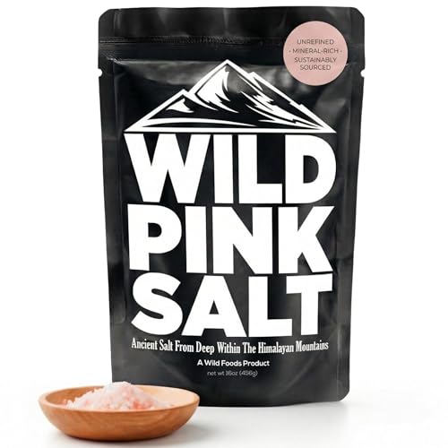 Wild Foods Himalayan Pink Salt - Organic Pure & Unrefined Real Salt