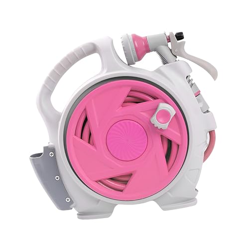 Rollo De Manguera Jardín Retráctil Con 6 Modos Aspersión Ergonómico Para Jardinería Eficiente Lavado Automóviles Planificador Mangueras Jardín Delgadas
