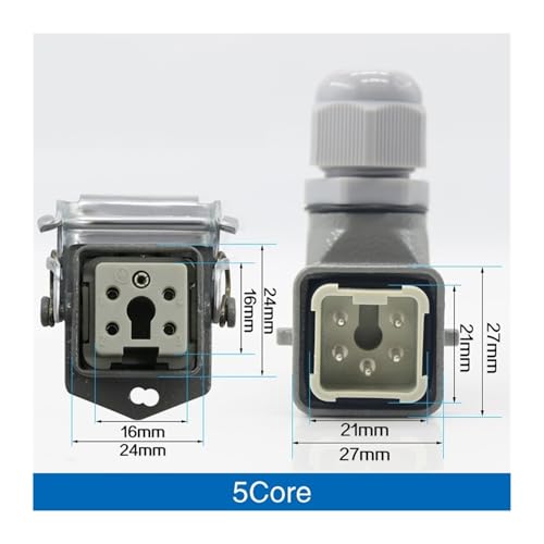 Conector resistente de aviación 4 core para sistemas de canal caliente 3