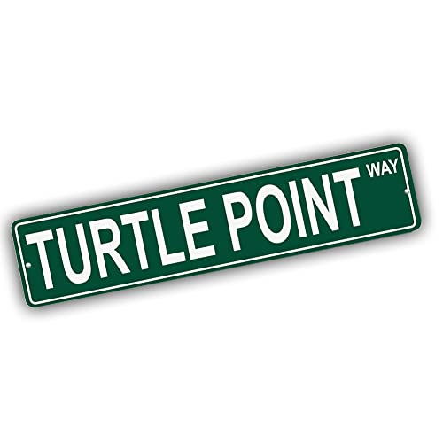 Brotherhood Aluminum Street Sign for Turtle Point - Pennsylvania Wall Decor