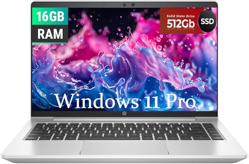 HP Probook 445 G8 Laptop Business, 14-Inch FHD(1920x1080) Display, AMD Ryzen 5 5600 3.5GHz, 16GB RAM, 512GB SSD, US QWERTY Keyboard, Windows 11 Pro (Renewed)