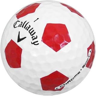 LostGolfBalls - Recycled Chrome Soft Truvis Red Golf Balls, Good Condition, AAA Quality for Callaway
