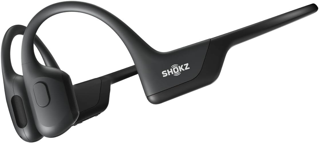 SHOKZ OpenRun Pro - Open-Ear Bluetooth Bone Conduction Sport Headphones - Sweat Resistant Wireless Earphones for Workouts and Running with Premium Deep Base - Built-in Mic, with Hair Band