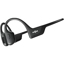 SHOKZ OpenRun Pro-Bone Conduction Headphones, Open-Ear Bluetooth Wireless Sport Headphones for Running and Workout, Sweat Resistant, Long Battery Life, Premium Deep Bass, Mic，with Hair Band, Black