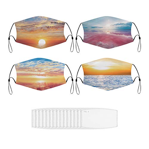 Mouth Dust Mask Wave On Sunset Face Mask for Men & Women