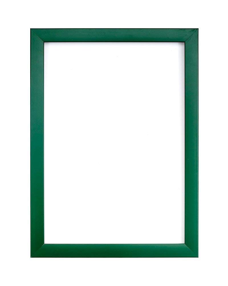 Green-15" x 15" INSTAGRAM SQUARE Rainbow Colour Range Picture/Photo/Poster frame with a High Clarity Styrene Shatterproof Perspex Sheet & an MDF backing board