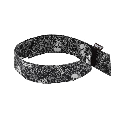 Image of Ergodyne Chill Its 6705 Cooling Bandana, Evaporative Polymer Crystals for Cooling Relief, Quick and Secure Fit