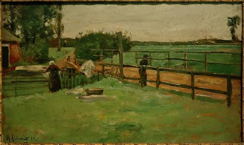 Peinture Max Liebermann Toile Décor Art Mural Abstrait de Prestige pour Salon et Chambre
