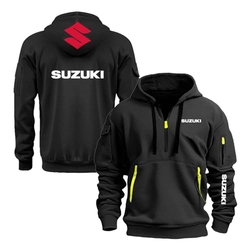 LPPALsjd Sweats À Capuche D'entraînement pour Hommes Veste pour SU.ZU.K.I Vêtements D'extérieur Imprimés Sweats À Capuche Pulls À Capuche Vêtements De...