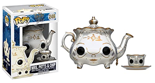 Funko - Mrs. Potts & Chip Figura de Vinilo, colección de Pop, seria Beauty & The Beast 2017 (12321)