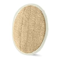 Natural Loofah, Substitute Exfoliating Body Scrubber, Loofah for Women & Men,Made with Eco-Friendly Shower Loofah Sponge & Terry Cloth，5.51in*3.94in，NavajoWhite3-Ivory