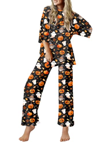 Image of Ekouaer Lounge Sets for Women Soft Comfy Pajama Set 2 Piece Outfits