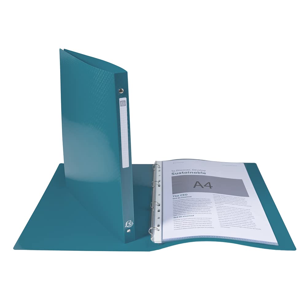 Raccoglitore Opak Exacompta Verde - 4 Anelli 25x32 Cm Per Fogli A4 - Foto 8