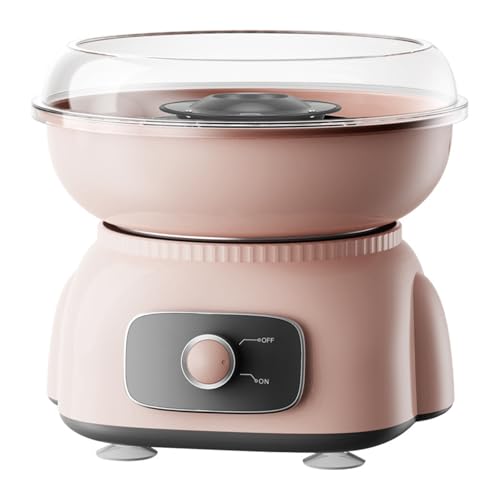 Cotton Candy Maker, Pink Cotton Candy Machine for Weddings, Birthday Parties, Christmas and Halloween, Easy to Clean, Home Use