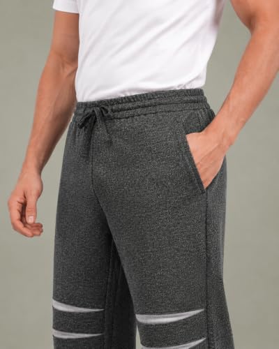 Image of SaintX Men's Premium Performance Joggers | with Knee Gussets for Enhanced Mobility | Stretchable Functional Fabric | Modern Athletic Straight Fit | Stylish Casual & Active Wear (Style 39)