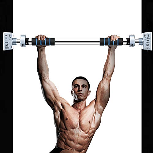 Pull Up Bar, Door Exercise Bar Without Screw Installation, Doorway Pull up Bar with Locking Mechanism, Workout Bar with 29.15“ - 37.5'' Adjustable Width