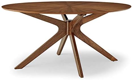 Modway Crossroads 63" Oval Wood Dining Table,...