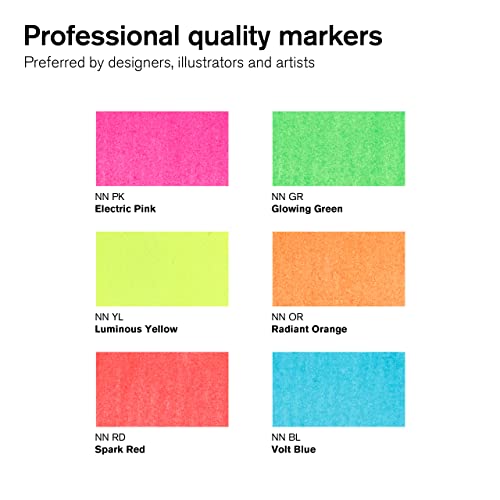 Winsor & Newton ProMarker, Neon, Set of 6, 6 count (Pack of 1) - Image 3
