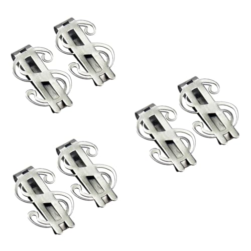 Fermaglio Banconote 6 Fermasoldi Per Contanti argento