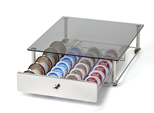 Preisvergleich Produktbild Nifty kb6590 Glas Top Schublade für Keurig 2.0, chrom