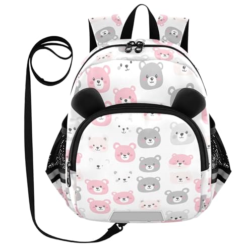 Bear Animal Cute Toddler Backpack for Girls Boys,Preschool Kindergarten Backpack Kids Backpacks for Girls B0403616