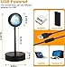 xoddi Sunset Lamp Projector Led Lights with APP Remote, 16 Colors Night Light 360° Rotation Rainbow Lights Sunset Light Projection Lamp for Aesthetic Room Decor and Bedroom Decor Gifts for Women