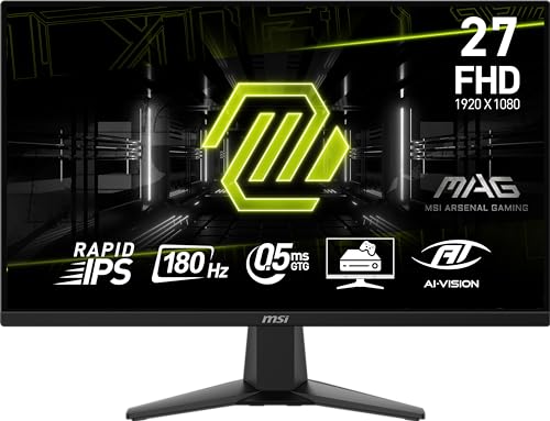 MSI mag 275F Monitor Gaming Plano, Full HD (1920 x 1080) Panel IP...