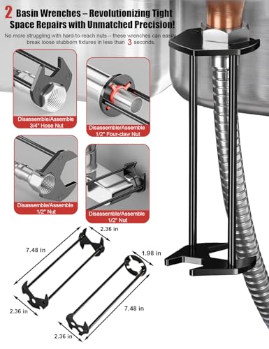 Basin Wrench Set – Ultimate 9-Piece Kit