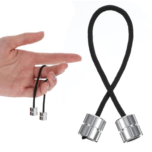 Wanmu Fidget Beads Stainless Steel Spinner Worry Fidget Toys with 4 Strings Portable Cylinder Shaped Relaxation Gifts for Adult Men Women Skill Players (Silver)