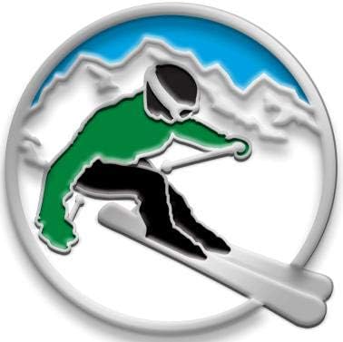 Crown Awards Skiing Pins, Skiing Enamel Pin