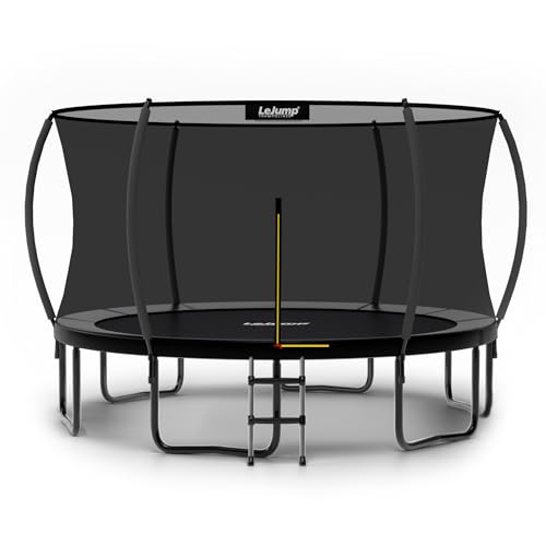 LeJump 366 cm /305 cm Durchmesser Trampolin Outdoor Trampolin für Fitness...