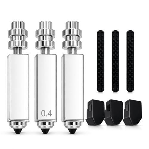3PCS 0.4mm Hardened Steel Nozzle for Anycubic Kobra X/Kobra 4