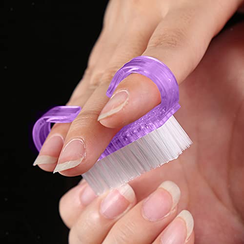 LEYSIN 1 Piece Handle Grip Nail Brush Hand Finger Toe Nail Cleaning Brush Manicure Pedicure Scrubbing Cleaner for Dead Skin for Men and Women - Image 2